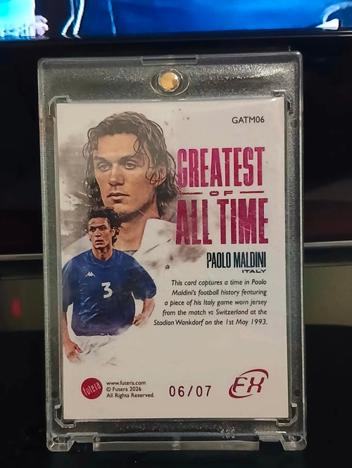 Paolo Maldini Futera EX Greatest of All Time – 06/07.